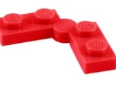 LEGO HINGE PLATE 1X2 NO 2  RED 6416443/1927