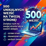 500 wejść / 300 sekund, wyświetlenia strony, reklama strony, promocja stron