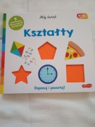 Kształty książka kartonowa z filcowymi elementami do układania