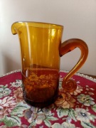 Bursztynowy dzbanek Huta Laura wyprzedaż