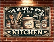 Dekoracyjna tablica metalowa