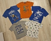 Koszulki t-shirty z krótkim rękawem rozmiar około 110/116