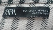 ZARA M torba miejska torebka shopper len 