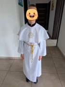 Alba Komunijna z kapturem, wzrost 140 cm