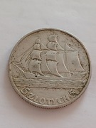 5 zł z 1936r. Żaglowiec. 