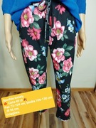 Ostatnia sztuka spodnie gnieciuchy kwiaty czarne!! 