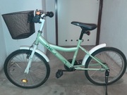 Rower dziecięcy 20" zielony dla dziewczynki...