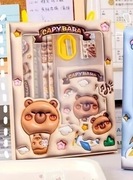 Zestaw prezentowy szkolny capybara kapibara brązowy w pudełku