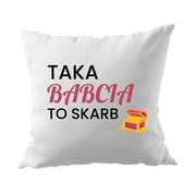 Poduszka na Dzień Babci „Taka Babcia to Skarb” – Prezent Dzień Babci