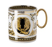 kubek  ROSENTHAL VERSACE  Virtus Alphabet litera Q