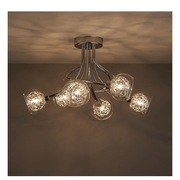 Lampa wisząca sufitowa 6xg9 klosze metal 