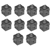 LEGO Klocek Mod 1x1 Ciemny Szary 4733 4210700 10szt.