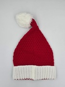 Świąteczna czapka z dzianiny