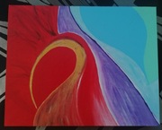 Obraz abstrakcja Twin Separation 