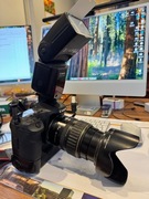 Canon EoS 50D+Canon28-135+canon580EXII+HoyaBlack+szkło8x+grip+torba+dyfuzor