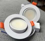 Zestaw 2x oprawa sufitowa LED 7W wpuszczana (downlight) + zasilacze – NOWE