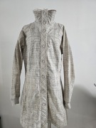 Bergans of Norway Kurtka damska Rozmiar M Beżowa krata płaszczyk