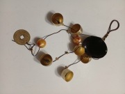 Dzwonki wietrzne, metalowe długość całkowita 47 cm 