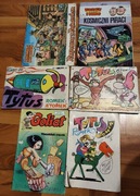 Zestaw polskich komiksów z lat 1981-1992