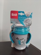 nowy Lovi 210 ml kubek niekapek z uchwytami 360° dla dzieci 9m+