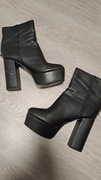 Skórzane botki Missguided platforma r.9 (r.42)