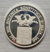 200 000 zł "200 lat konstytucji 3 maja" Ag999
