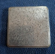 Pudernica art nouveau posrebrzana sygnowana
