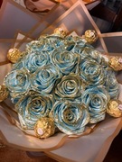 Bukiet ze wstążki  , śliczne wieczne bukieciki ma prezenciki.