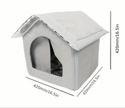 Zimowe schronienie dla kota, domek na każda pogodę