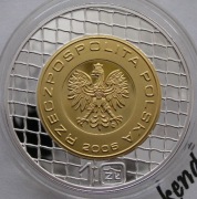 Polska 10 złotych 2006 - MŚ Niemcy - piłka nożna - srebro - stan menniczy