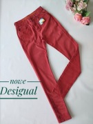 Nowe czerwone spodnie rurki Desigual 34 XS premium 