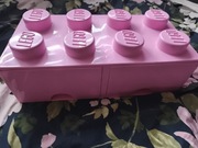 Pojemnik Brick Lego pudełko z szufladkami 25x50x15