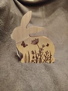 Drewniane zające wielkanocne 