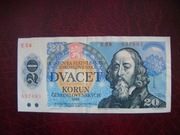 BANKNOT CZECHOSŁOWACJA 20 Koron 1988 r. seria E 58