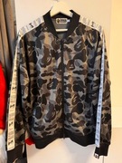 Męska szaro-czarna rozpinana bluza - A Bathing Ape Bape- rozm. L