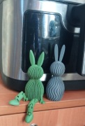 Zające dekoracyjne 3D