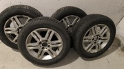 4 szt. felg aluminiowych 14" 4x98 z oponami wielosezonowymi.