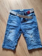 Krótkie spodenki chłopięce jeans F26 roz 27 (152) - NOWE bez metki