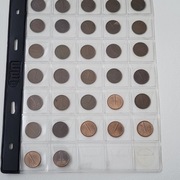 Holandia 1 cent, Rocznikowy komplet  monet z lat 1950 - 1980  31 szt 