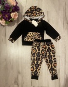 Komplet dla dziewczynki bluza spodnie dresowe 74 