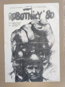 Pągowski Robotnicy 80' Oryginał Plakat