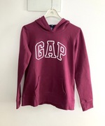 GAP burgundowa bluza z kapturem logo XS