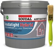 SOUDAL SWS PŁYNNA MEMBRANA SOUDATIGHT HYBRID 6 kg + PĘDZEL
