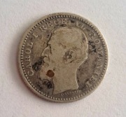 Rumunia 50 bani 1900 srebro