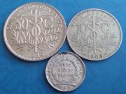 Boliwia 10, 50 centawos 1939, 1908 i 1879 rok