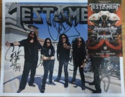 Testament, oryginalne autografy zespołu