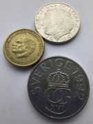 SZWECJA 16 Koron zestaw 3 monet 