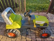 Traktor Claas Zielony na Pedały z Przyczepą