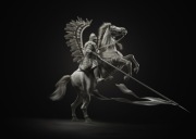 Husarz, Husaria, obraz canvas na ścianę 70x50cm