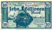 10 bilionów marek Deutsche Reichsbahn